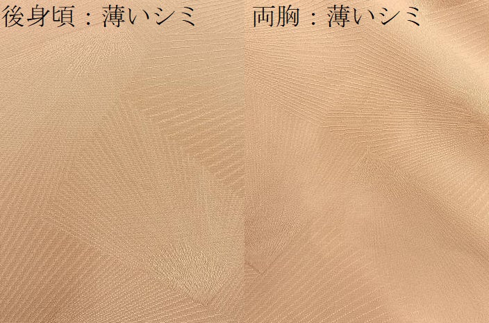 平和屋着物■上質な色無地　切嵌地紋　一斤染色　正絹　逸品　BAAY3059hj