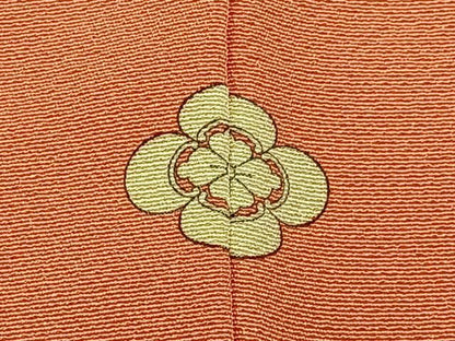 平和屋着物■上質な色無地　鉛丹色　正絹　逸品　BAAY3074hj