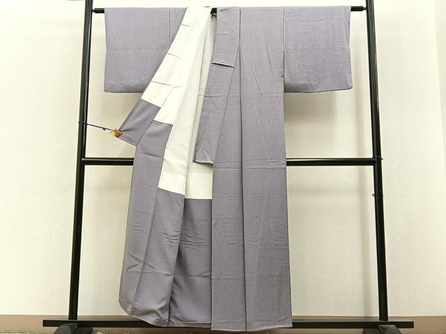 平和屋着物■上質な色無地　紋意匠　薄色　正絹　逸品　BAAY3077hj