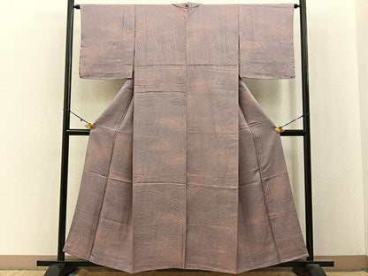 平和屋着物■上質な小紋　霞文　暈し染め　正絹　逸品　未使用　BAAY3082hj