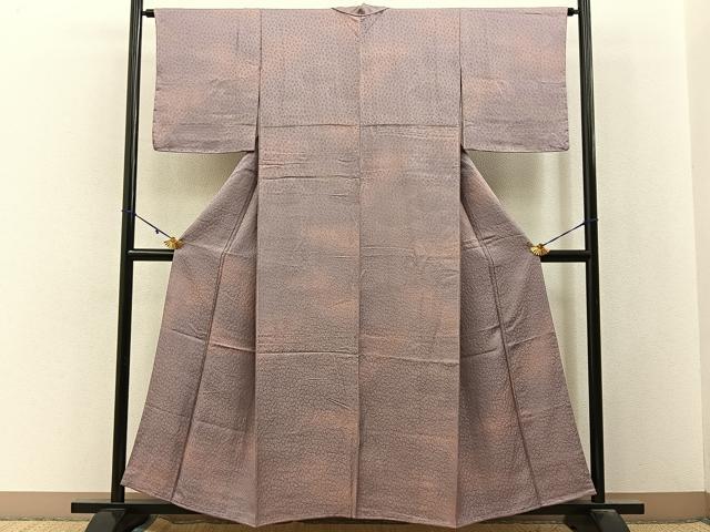 平和屋着物■上質な小紋　霞文　暈し染め　正絹　逸品　未使用　BAAY3082hj