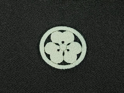 平和屋着物■豪華黒留袖　駒刺繍　檜扇花鳥文　金彩　正絹　逸品　BAAY3087hj