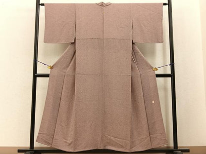 平和屋着物■江戸小紋　作家物　鮫小紋柄　鬼しぼ縮緬　正絹　逸品　BAAY3097hj