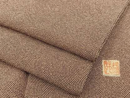 平和屋着物■江戸小紋　作家物　鮫小紋柄　鬼しぼ縮緬　正絹　逸品　BAAY3097hj