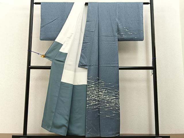 平和屋着物■訪問着　こぼれ松葉　正絹　逸品　BAAY3116hj