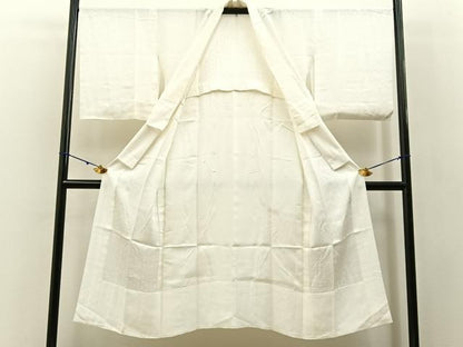 平和屋着物■長襦袢　単衣　花丸地紋　正絹　逸品　BAAY3128hj