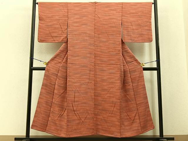 平和屋着物■上質な小紋　霞文　暈し染め　正絹　逸品　BAAY3140hj