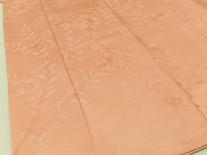 平和屋着物●上質な小紋　地紋起こし　草花文　正絹　逸品　BAAY3144hj