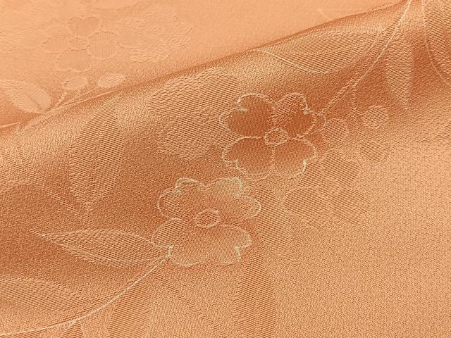 平和屋着物●上質な小紋　地紋起こし　草花文　正絹　逸品　BAAY3144hj