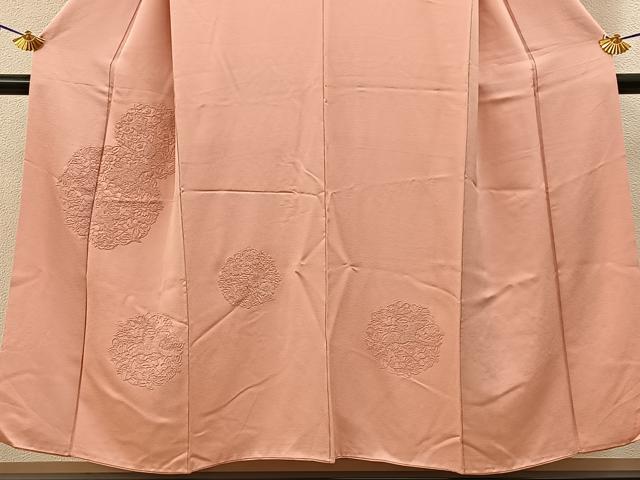 平和屋着物■中国三大刺繍　総相良刺繍　無地絵羽訪問着　花鳥文　虹色　正絹　逸品　BAAY3153hj