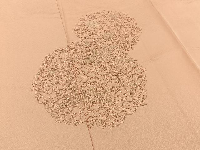 平和屋着物■中国三大刺繍　総相良刺繍　無地絵羽訪問着　花鳥文　虹色　正絹　逸品　BAAY3153hj