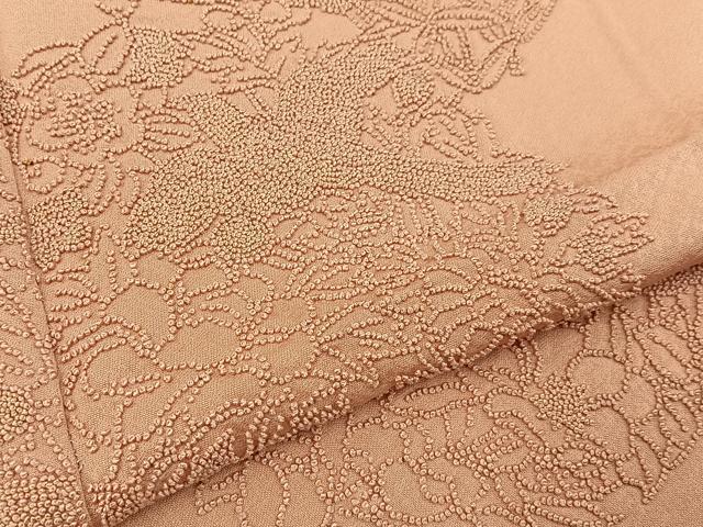 平和屋着物■中国三大刺繍　総相良刺繍　無地絵羽訪問着　花鳥文　虹色　正絹　逸品　BAAY3153hj