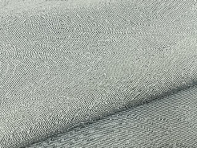 平和屋着物■上質な色無地　流水地紋　薄雲鼠色　正絹　逸品　BAAY3154hj