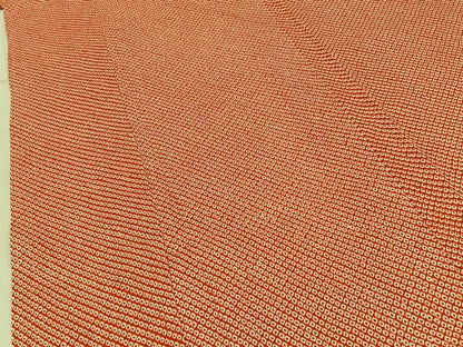 平和屋着物■大変加工の良い総絞り小紋　正絹　逸品　BAAY3164hj