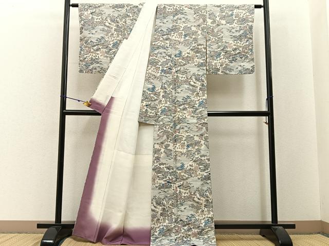 平和屋着物■上質な小紋　紬地　祇園祭　正絹　逸品　BAAY3170hj