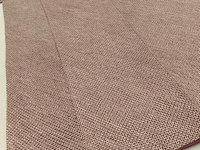 平和屋着物■大変加工の良い総絞り小紋　正絹　逸品　BAAY3176hj