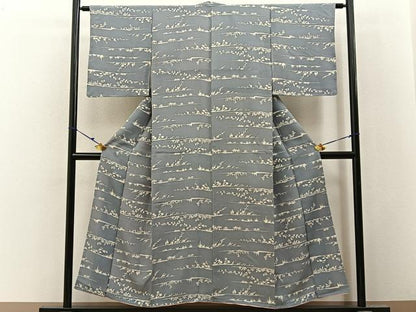 平和屋着物■上質な小紋　草花文　正絹　逸品　未使用　BAAY3178hj