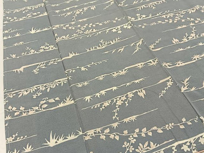 平和屋着物■上質な小紋　草花文　正絹　逸品　未使用　BAAY3178hj