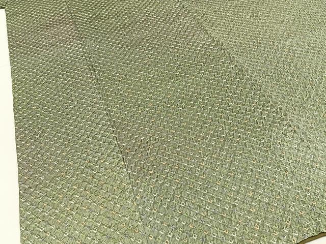 平和屋着物■上質な小紋　総絞り　菱文様　そごう百貨店扱い　正絹　逸品　BAAY3180hj