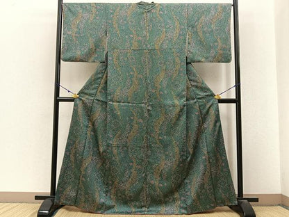 平和屋着物■小紋　正倉院花文　洗える着物　BAAY3184hj
