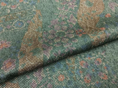 平和屋着物■小紋　正倉院花文　洗える着物　BAAY3184hj