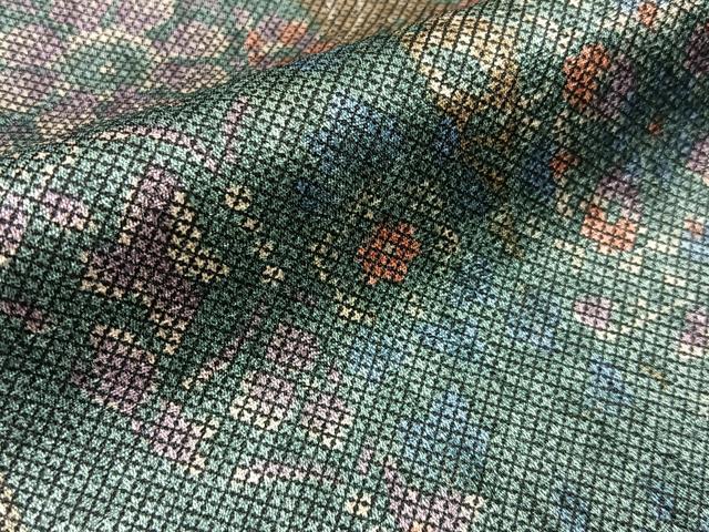 平和屋着物■小紋　正倉院花文　洗える着物　BAAY3184hj
