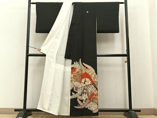 平和屋着物■豪華黒留袖　作家物　辻が花　金彩　正絹　逸品　BAAY3203hj