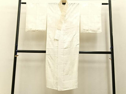 平和屋着物■長襦袢　無双仕立て　舞桜地紋　やまと誂製　正絹　逸品　未使用　BAAY3205hj