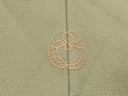 平和屋着物■訪問着　駒刺繍　松竹梅　流水花文　金彩　正絹　逸品　BAAY3211hj