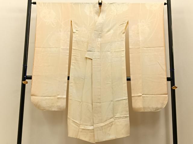 平和屋着物■振袖用長襦袢　無双仕立て　飾花地紋　暈し染め　正絹　逸品　BAAY3221hj