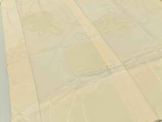 平和屋着物■振袖用長襦袢　無双仕立て　飾花地紋　暈し染め　正絹　逸品　BAAY3221hj