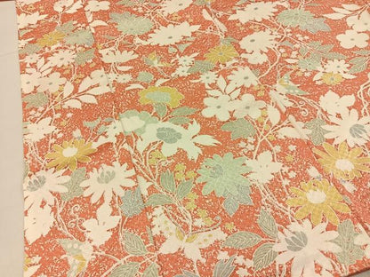 平和屋着物■上質な小紋　花蝶文　正絹　逸品　BAAY3234hj
