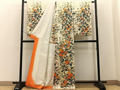 平和屋着物■訪問着　菊尽くし　金彩　正絹　逸品　BAAY3235hj