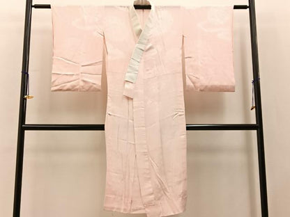 平和屋着物■長襦袢　無双仕立て　草花地紋　正絹　逸品　BAAY3247hj
