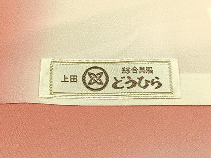 平和屋着物■訪問着　短冊草花文　暈し染め　金銀彩　正絹　逸品　BAAY3253hj