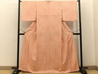 平和屋着物■上質な小紋　雪芝花文　正絹　逸品　未使用　BAAY3257hj
