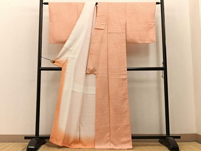 平和屋着物■上質な小紋　雪芝花文　正絹　逸品　未使用　BAAY3257hj