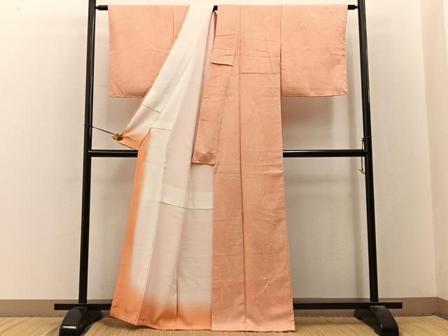 平和屋着物■上質な小紋　雪芝花文　正絹　逸品　未使用　BAAY3257hj