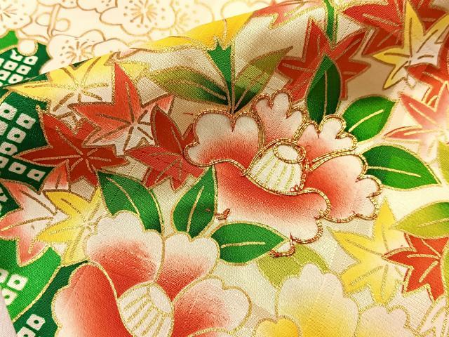 平和屋着物■豪華振袖　駒刺繍　花丸文　金彩　正絹　逸品　BAAY3265hj