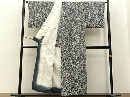平和屋着物■上質な小紋　中村弥吉作　枝梅文　正絹　逸品　未使用　BAAY3266hj