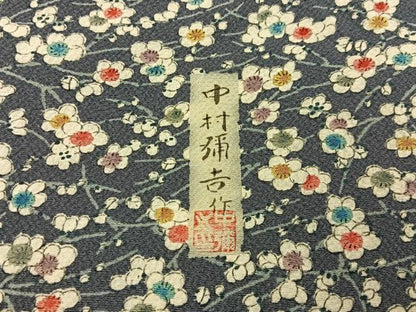 平和屋着物■上質な小紋　中村弥吉作　枝梅文　正絹　逸品　未使用　BAAY3266hj