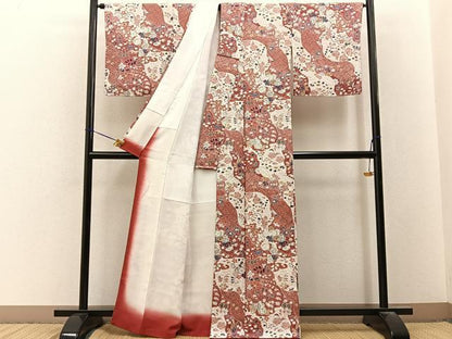 平和屋着物■上質な小紋　辻が花　正絹　逸品　BAAY3273hj
