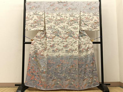 平和屋着物■訪問着　御所解文　暈し染め　金彩　正絹　逸品　BAAY3277hj