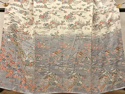 平和屋着物■訪問着　御所解文　暈し染め　金彩　正絹　逸品　BAAY3277hj