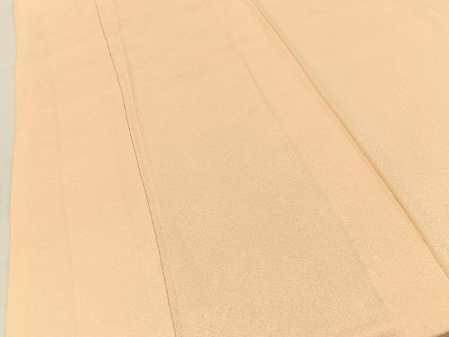 平和屋着物■上質な色無地　蜂蜜色　正絹　逸品　BAAY3280hj