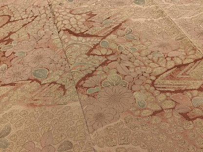 平和屋着物■訪問着　辻が花　鬼しぼ縮緬　正絹　逸品　未使用　BAAY3281hj