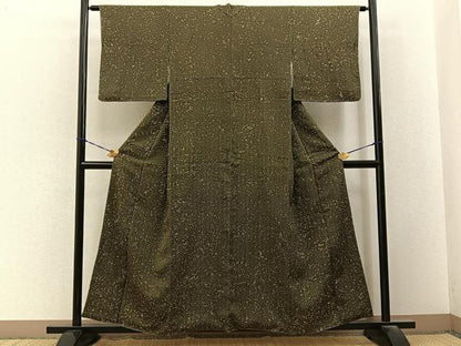 平和屋着物■上質な小紋　箔散らし文様　正絹　逸品　BAAY3283hj