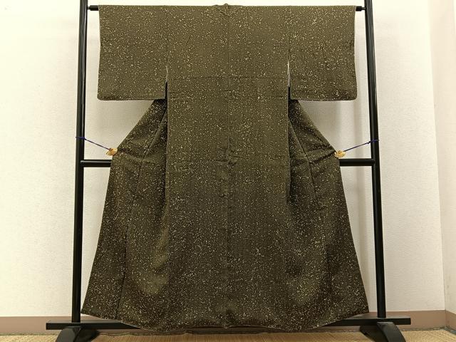 平和屋着物■上質な小紋　箔散らし文様　正絹　逸品　BAAY3283hj