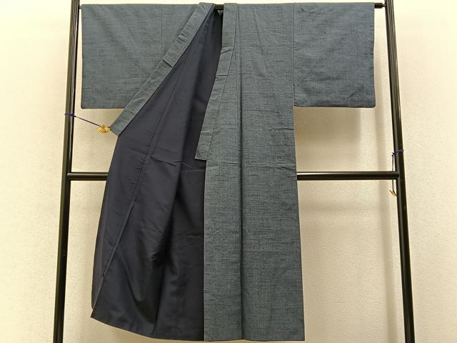 平和屋着物■男性　紬　霞文　正絹　逸品　BAAY3284hj
