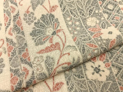 平和屋着物■上質な小紋　辻が花　鬼しぼ縮緬　正絹　逸品　BAAY3285hj